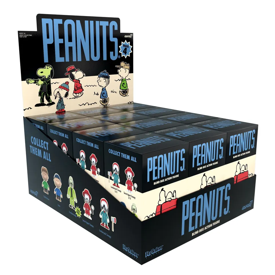Super7 Peanuts Blind Box Wave 04 figurine set 12 buc glow