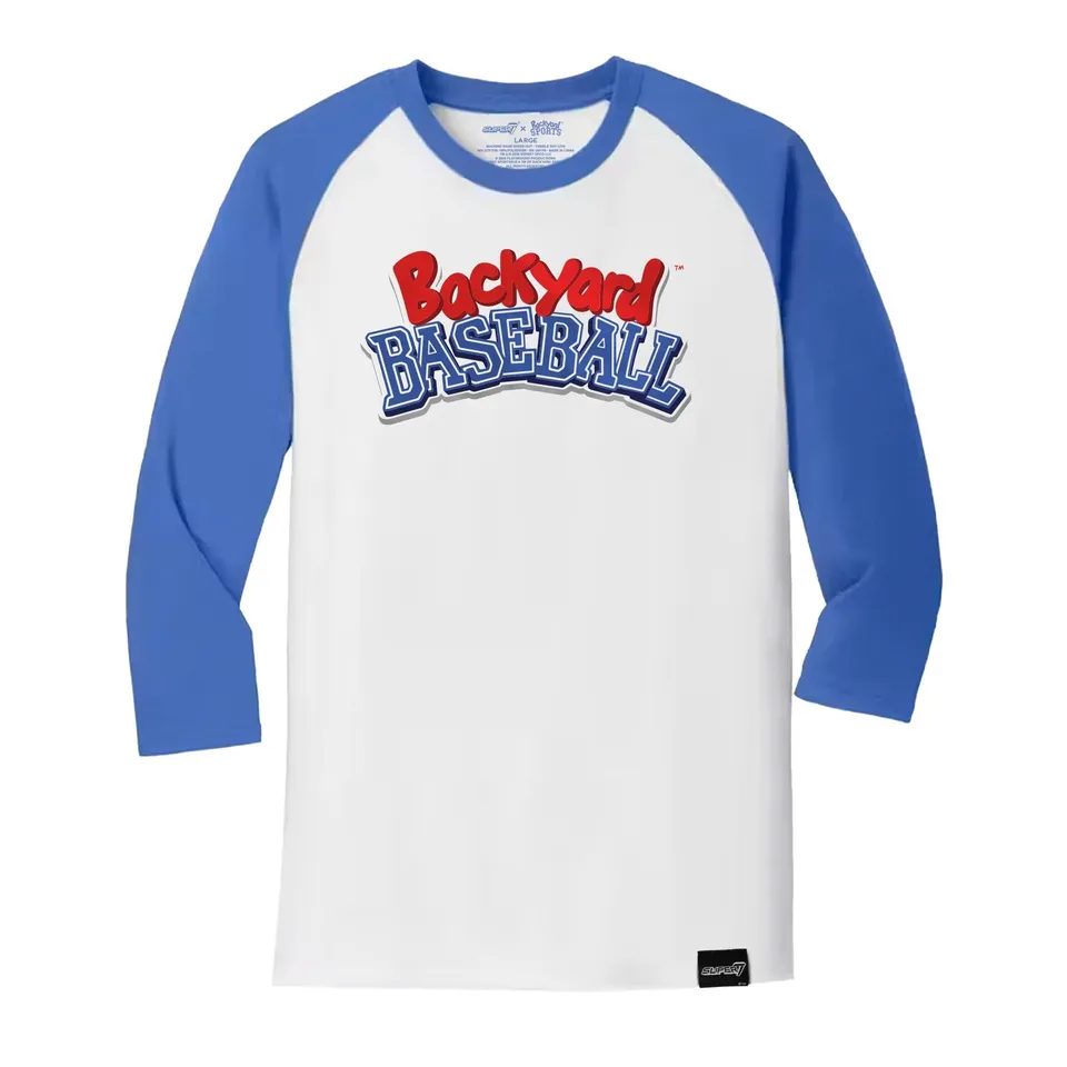 Super7 Backyard Sports Baseball tricou logo bumbac