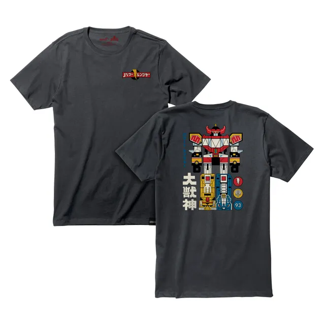 Super7 Mighty Morphin Power Rangers Megazord tricou gri bumbac