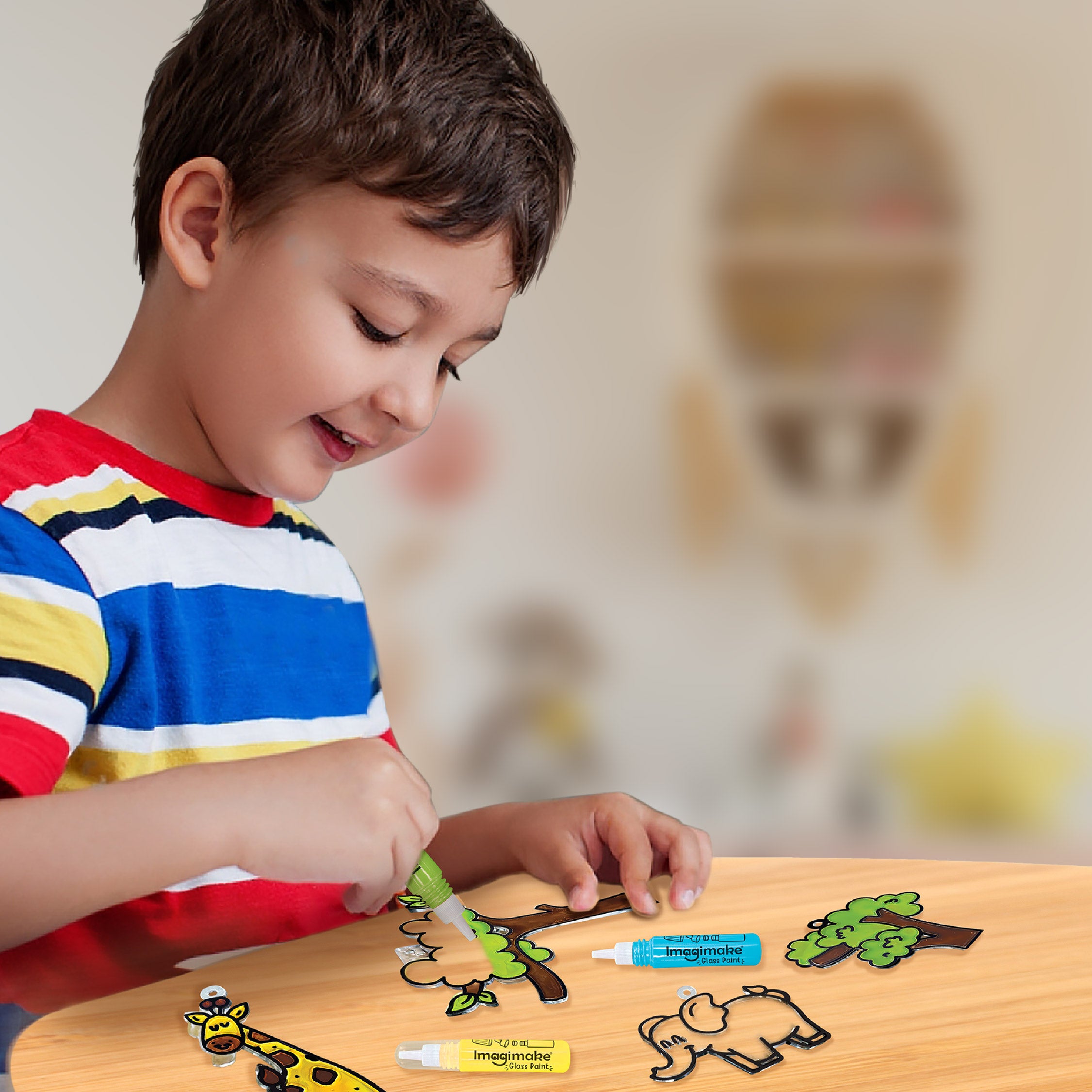 Imagimake Window Art kit pictură sticlă junglă