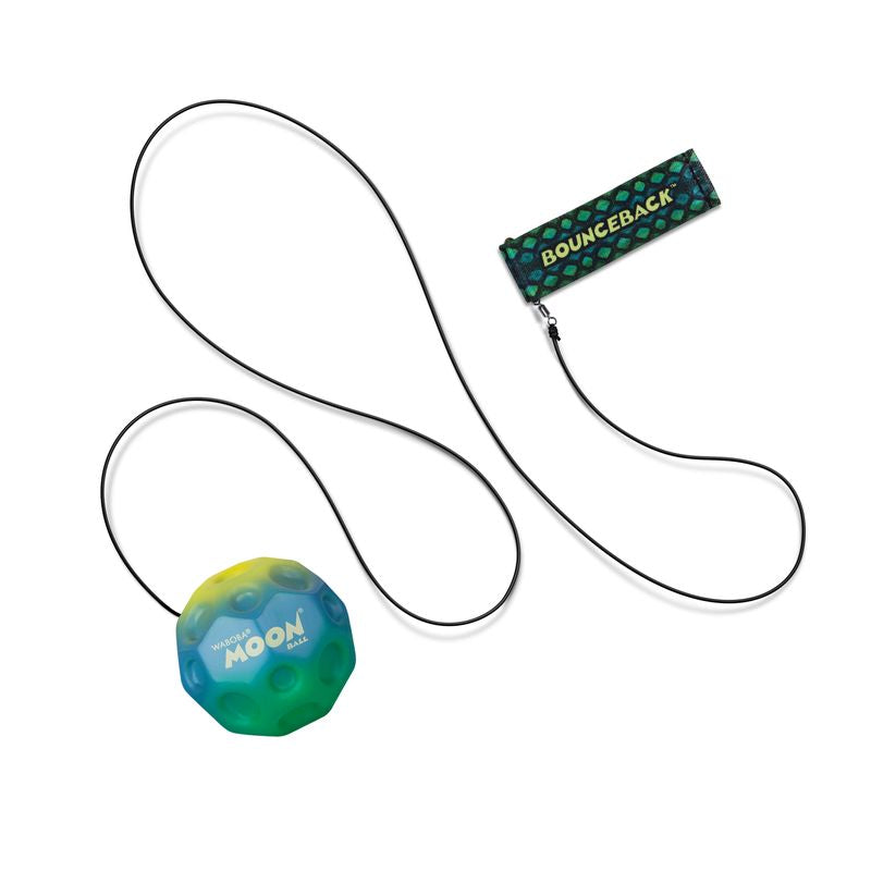 Waboba Gradient Bounceback minge elastic verde