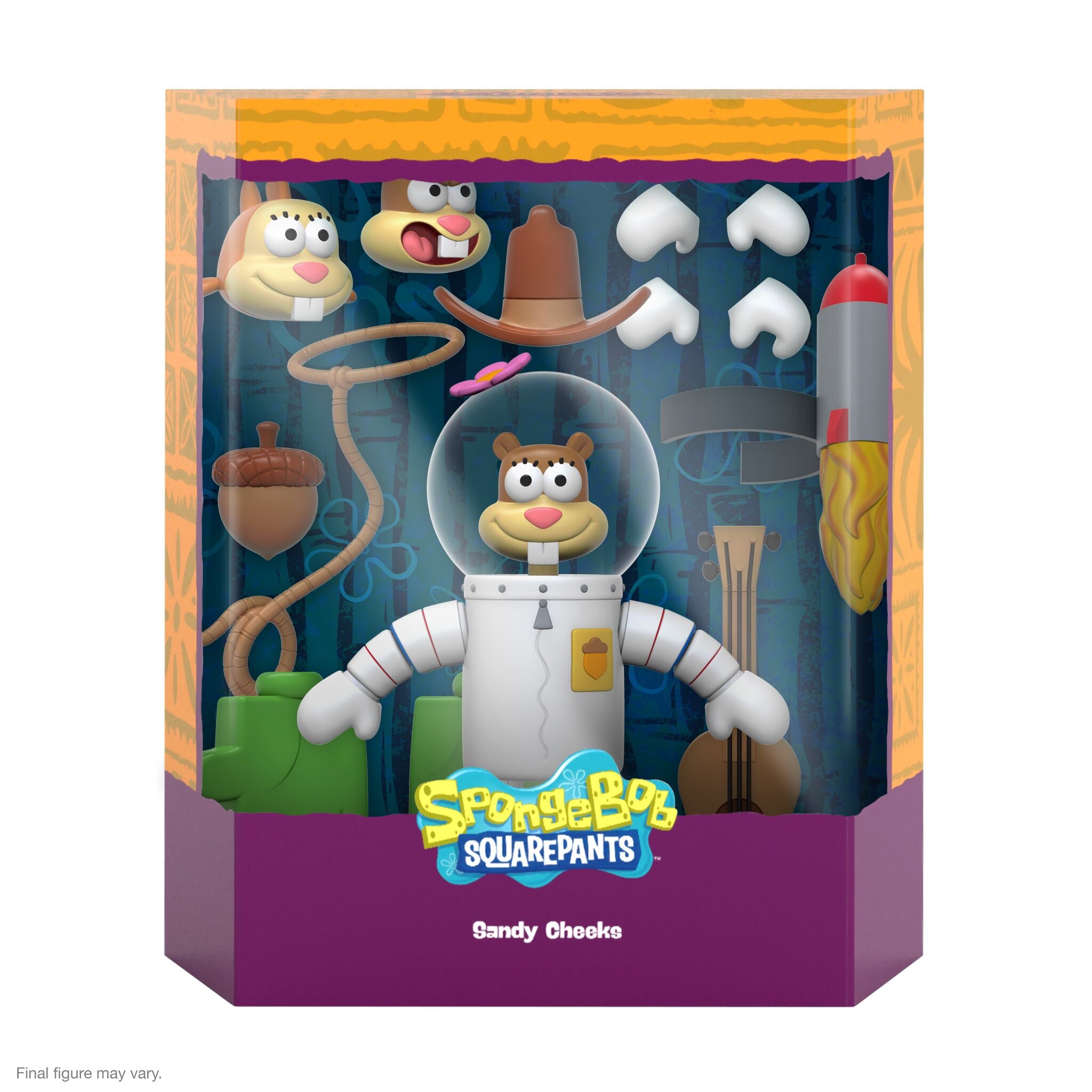 Super7 SpongeBob Ultimates Sandy Cheeks figurina 18 cm