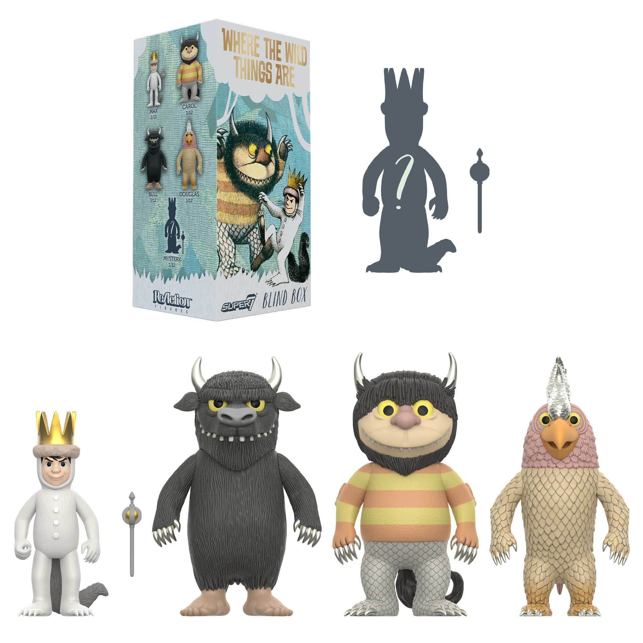 Super7 Wild Things Blind Box Wave 01 set 12 figurine glow