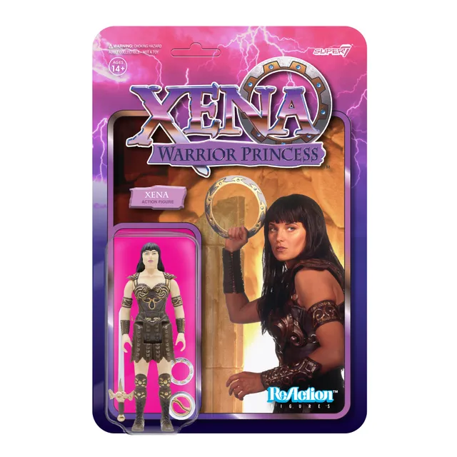Super7 Xena Warrior Princess ReAction Xena figurina cu chakram