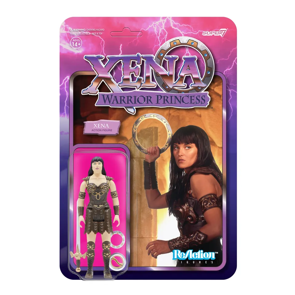 Super7 Xena Warrior Princess ReAction Xena figurina cu chakram
