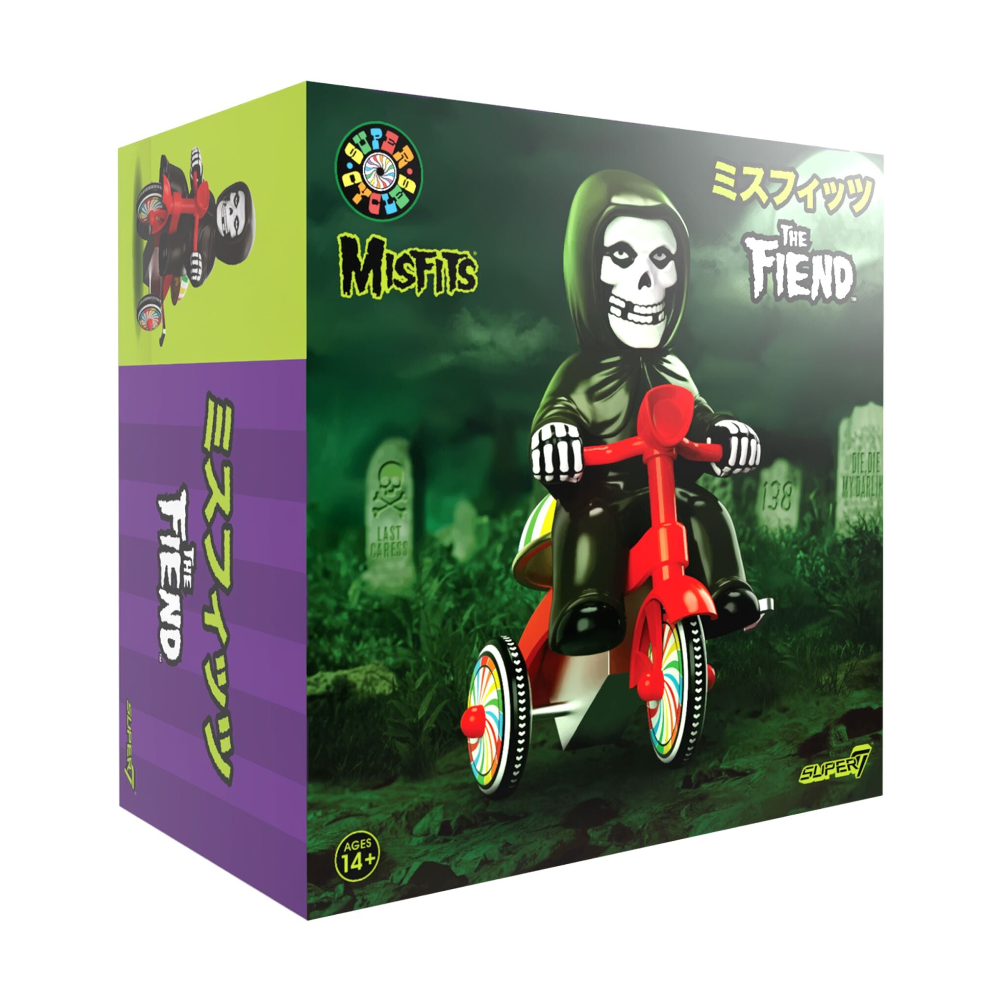 Super7 Super Cycles Fiend tricicleta negru cu trike rosu