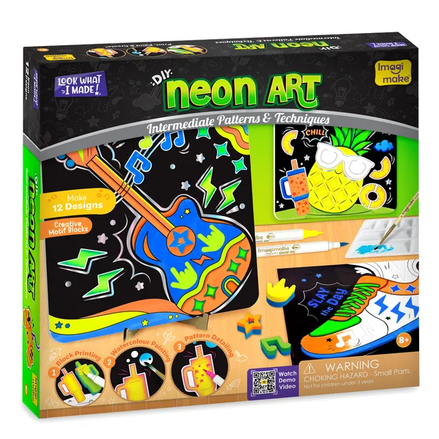 Imagimake Neon Art set pictura panza culori neon