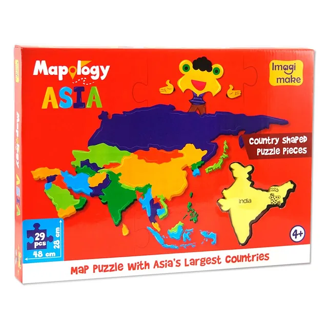 Imagimake Mapology Asia puzzle harta 5+ ani