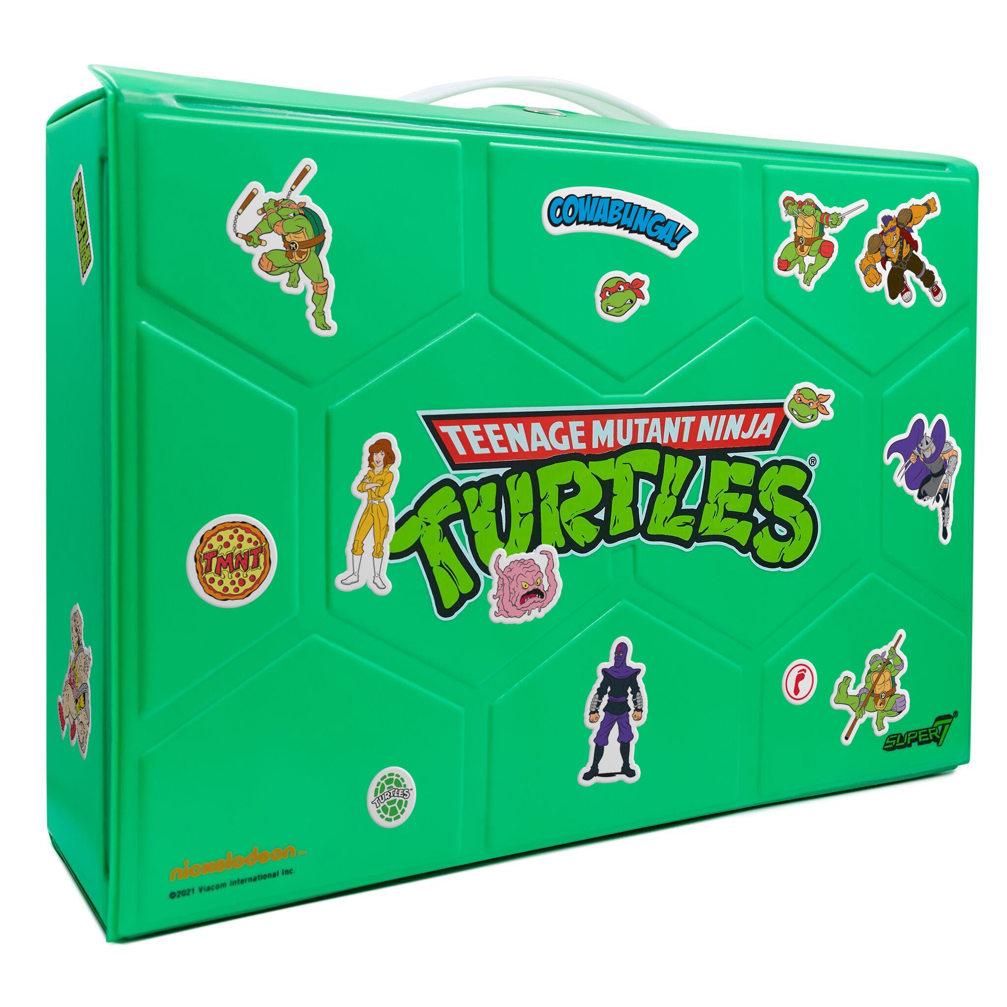 Super7 TMNT Carry Case Michelangelo geanta 24 figurine metalic