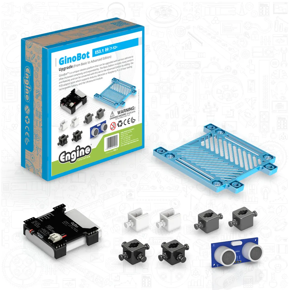 Engino GinoBot Upgrade set robot Basic-Advanced 6 ani+