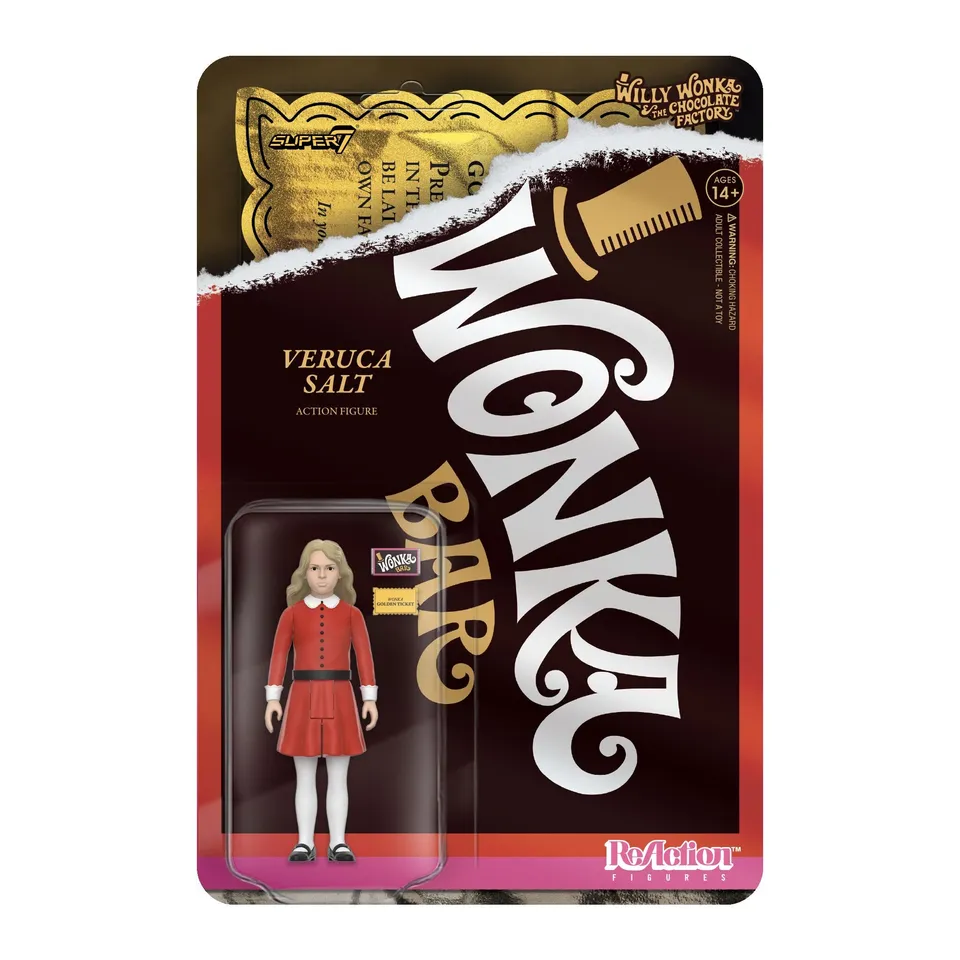 Super7 Willy Wonka Veruca Salt ReAction figurina 9,5 cm