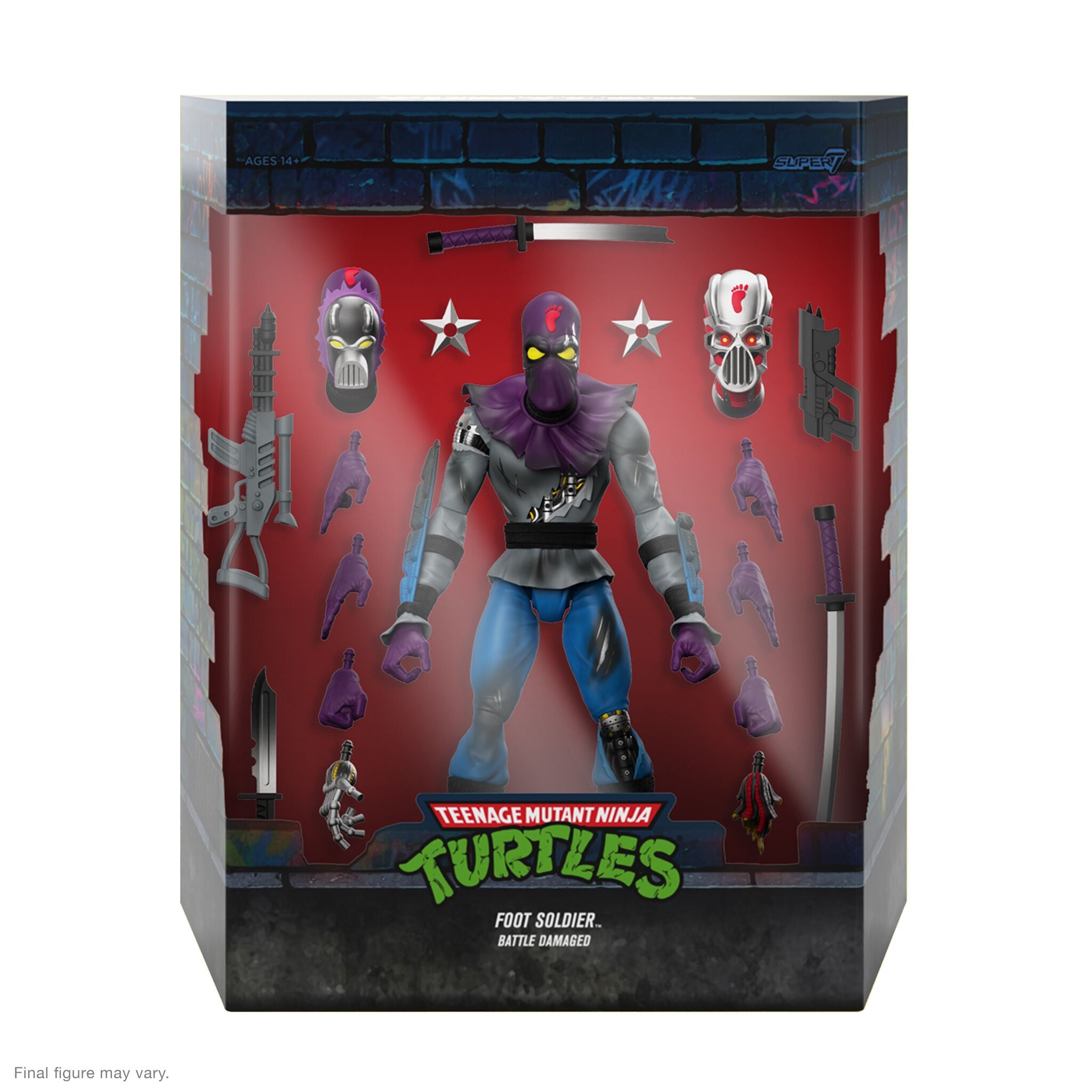 Super7 ULTIMATES! Foot Soldier Battle Damaged figurina 18cm