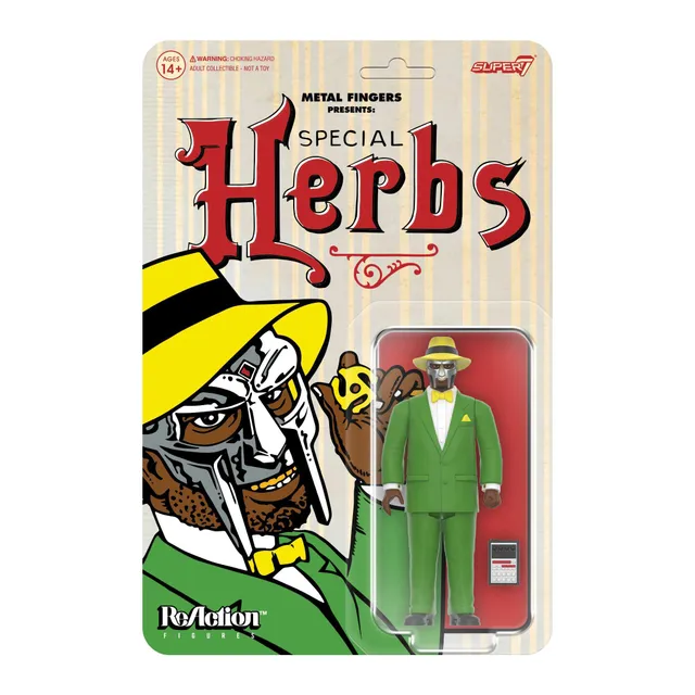 Super7 ReAction MF DOOM Special Herbs figurina 9,5 cm costum