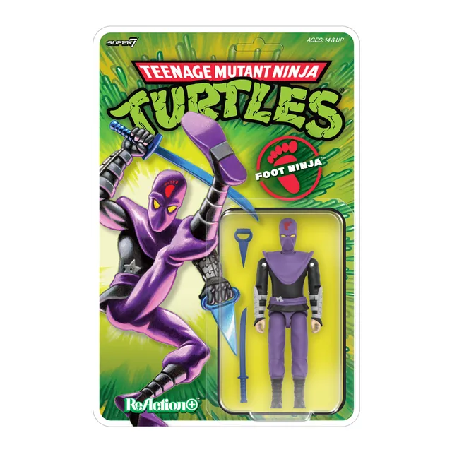 Super7 TMNT ReAction+ Foot Ninja figurina 10 cm