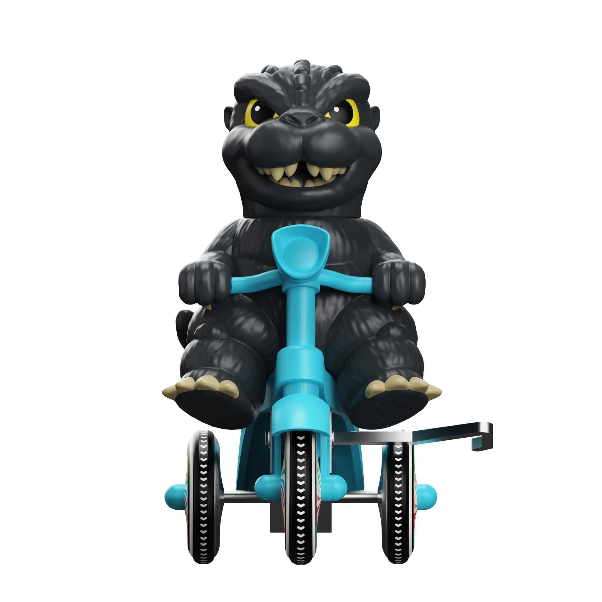 Super7 Toho Godzilla 89 tricicleta albastra cu sonerie