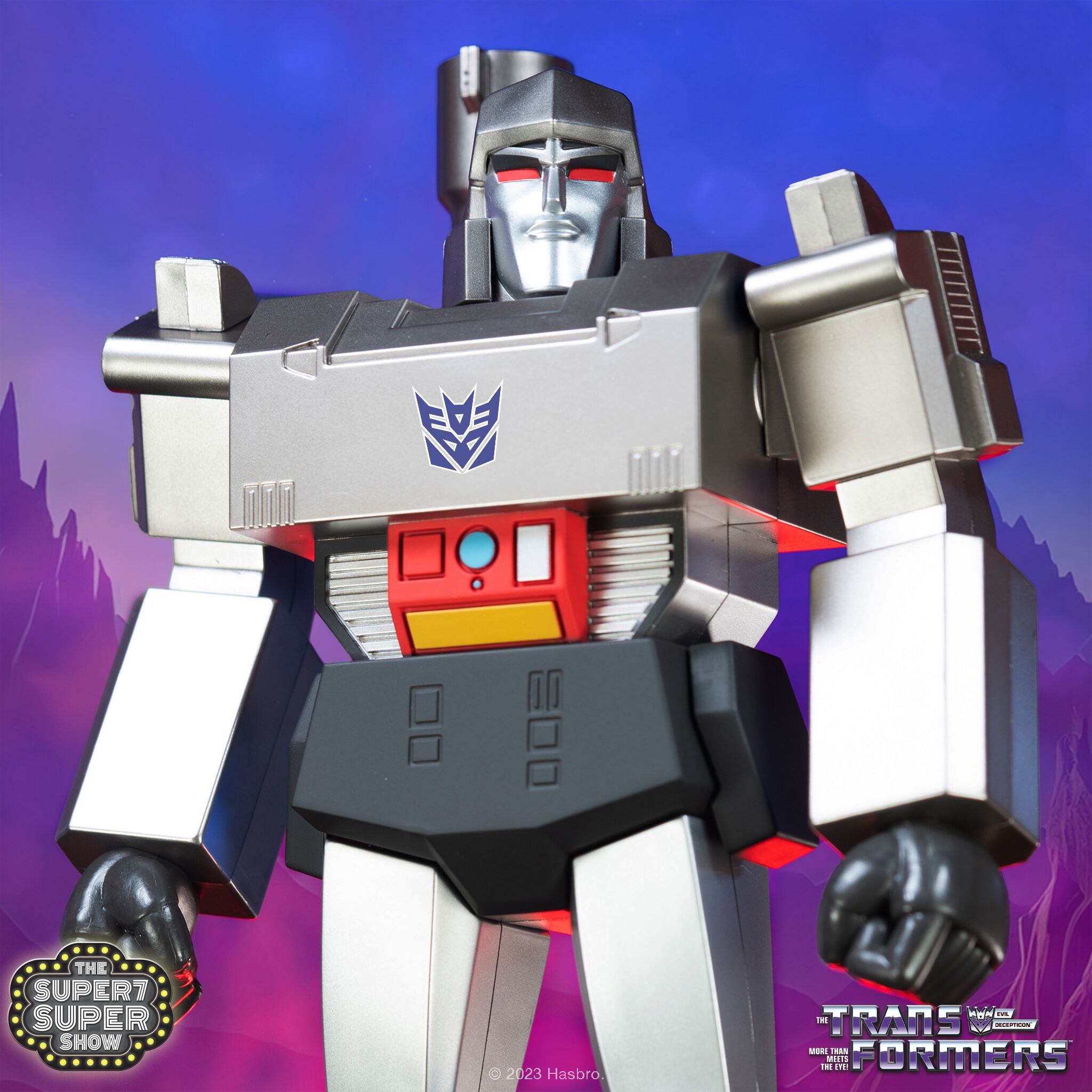 Super7 Super Cyborg Goodbye Megatron figura 30 cm SDCC