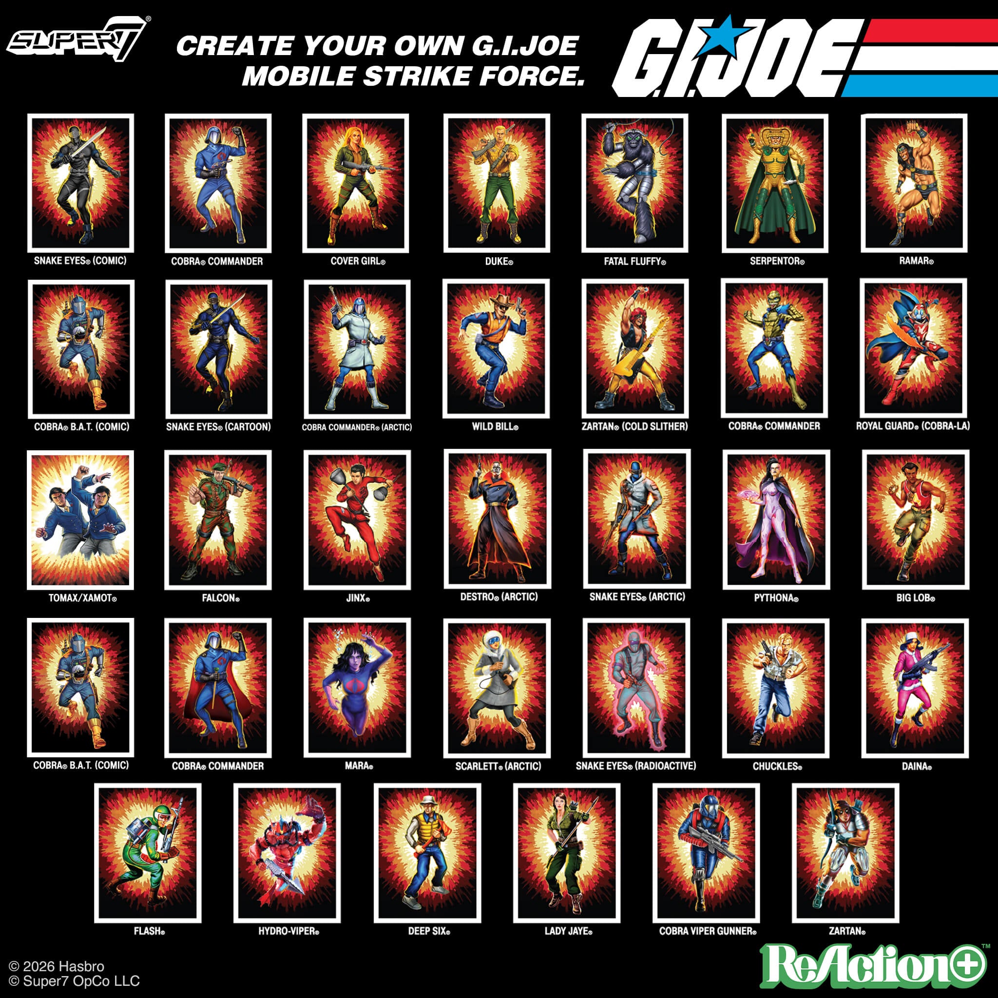 Super7 G.I. Joe ReAction+ Wave 09 Cobra Viper Gunner figurina