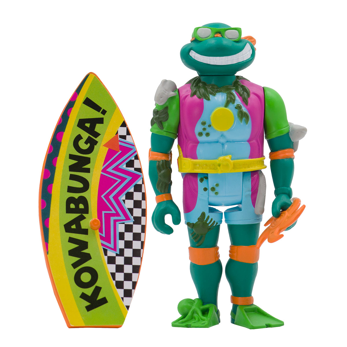 Super7 ReAction Sewer Surfer Michelangelo figurina surf
