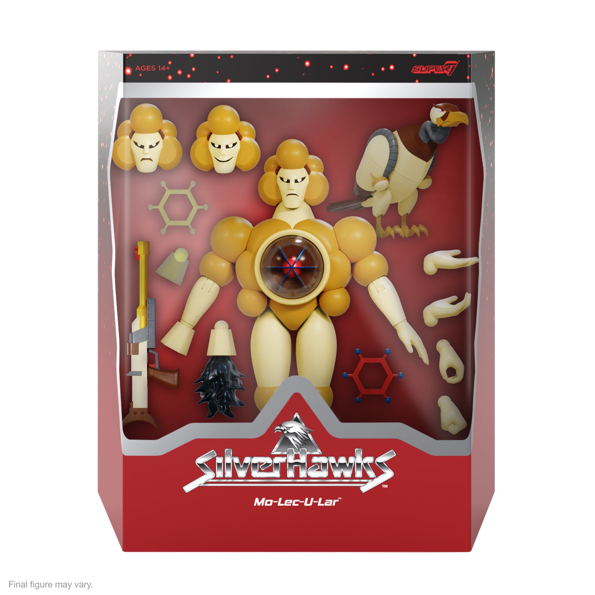 Super7 SilverHawks Ultimates Mo-Lec-U-Lar figurina 18 cm