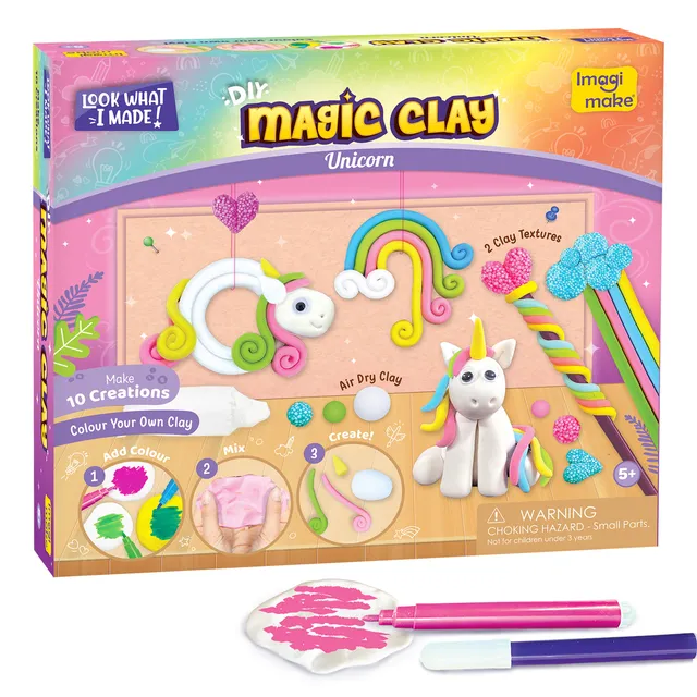Imagimake Magic Clay Unicorn plastilina 10 creatii