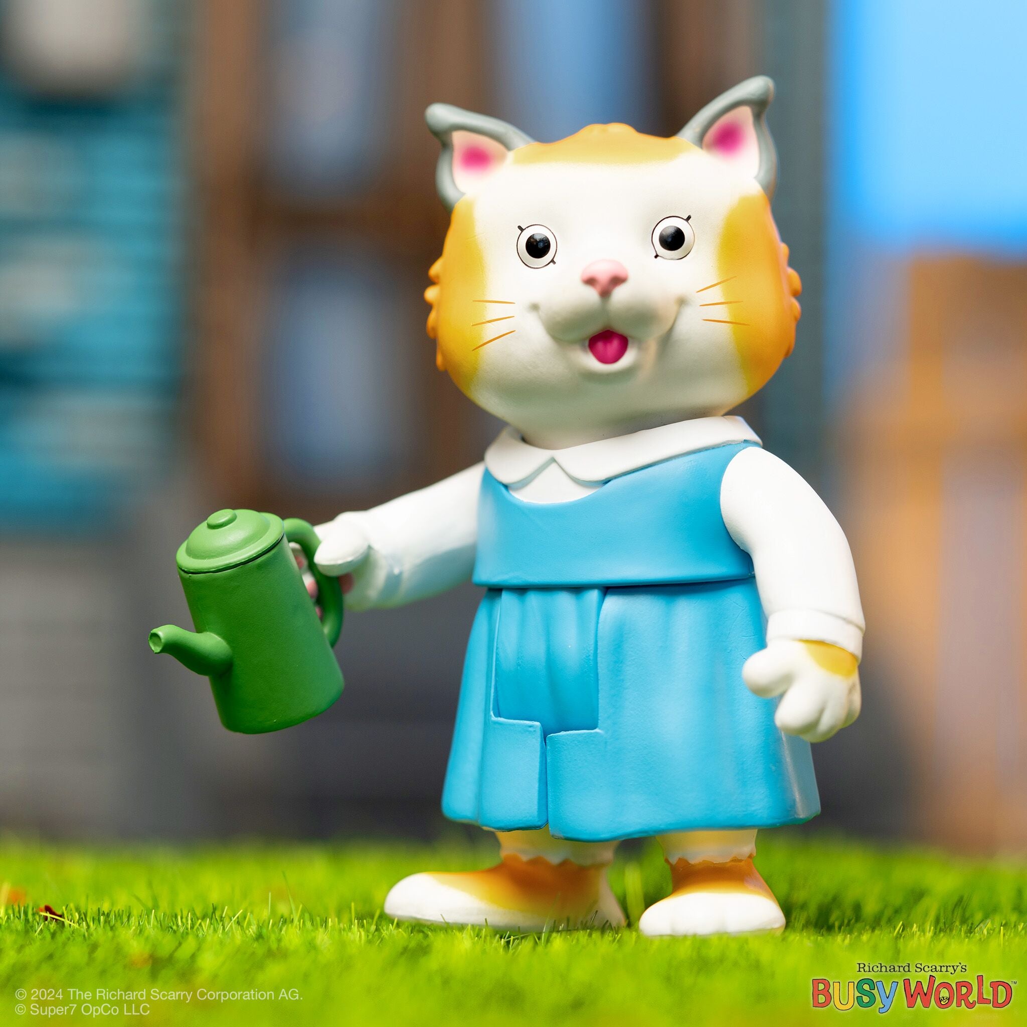 Super7 Richard Scarry Sally Cat figurina 9,5 cm cu cafetiera