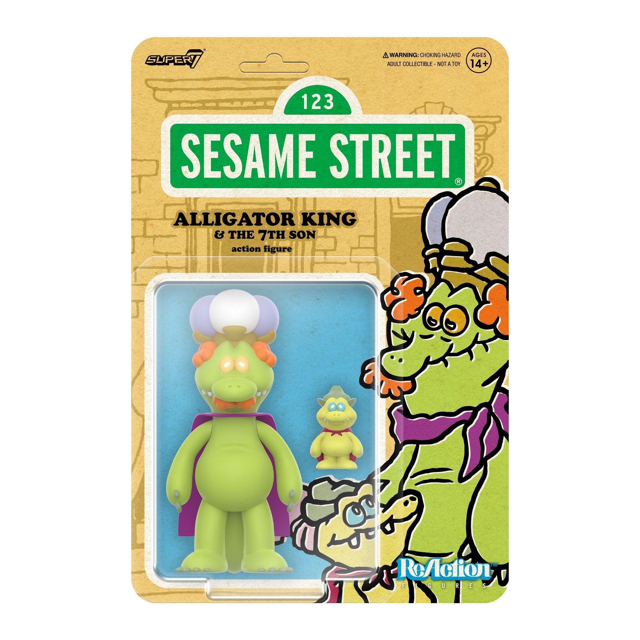 Super7 Sesame Street ReAction set 4 figurine articulate Wave 04
