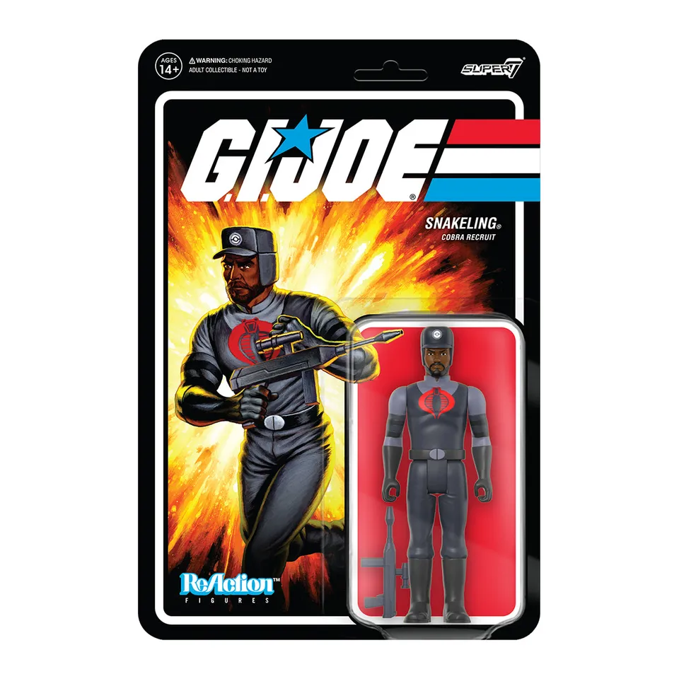 Super7 G.I. Joe Cobra Snakeling figurina barba maro