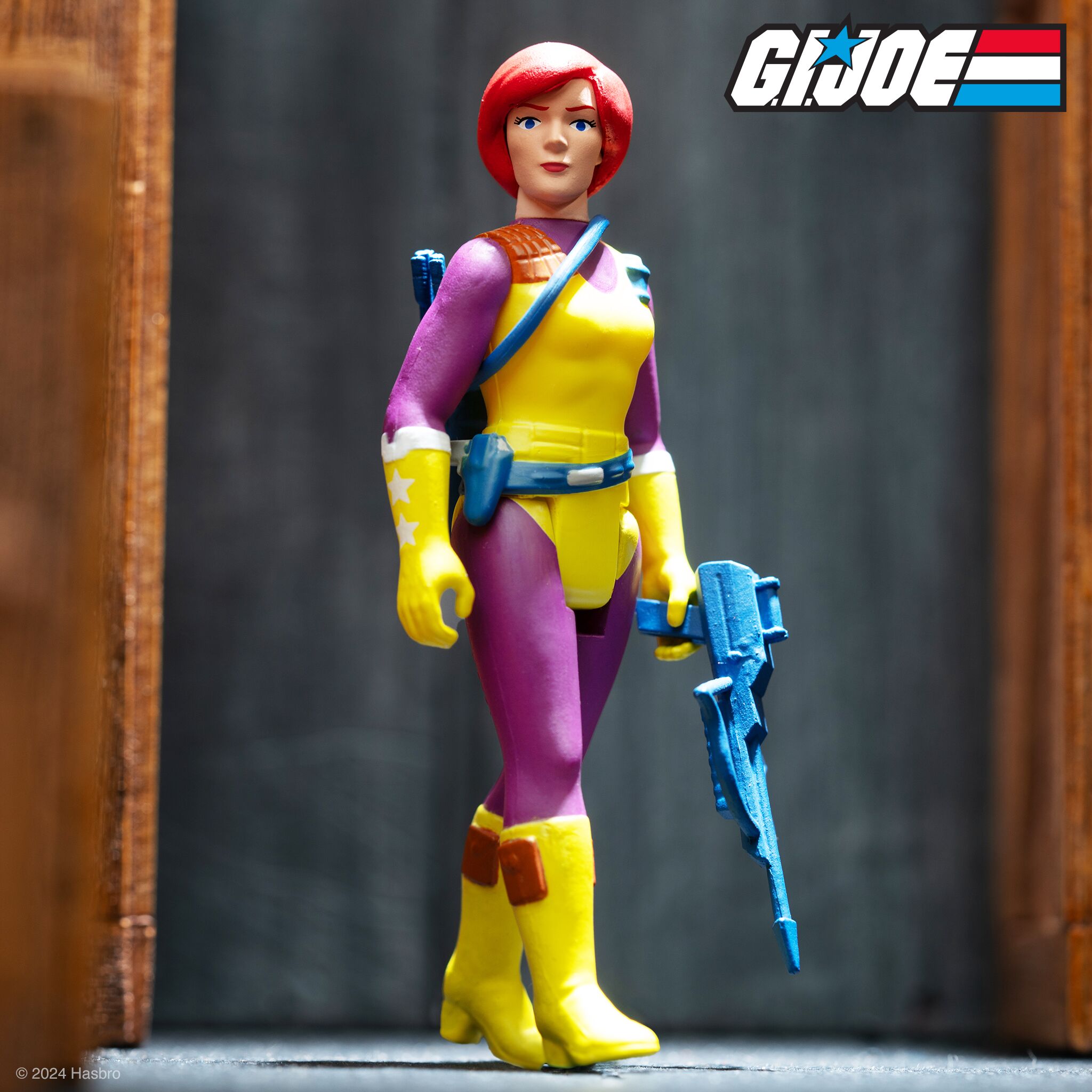 Super7 G.I. Joe ReAction Scarlett DIC Purple figurină 9,5 cm