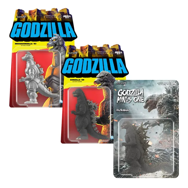 Super7 Toho set 3 figurine Godzilla Minus One 89 Mechagodzilla 93