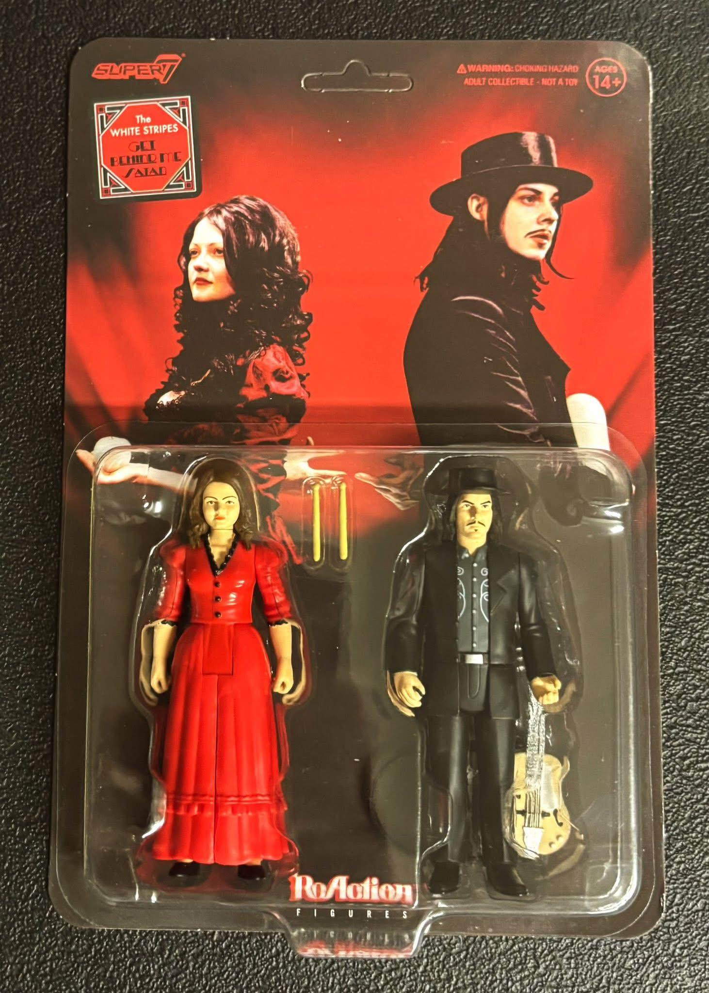 Super7 White Stripes set 2 figurine Get Behind Me Satan