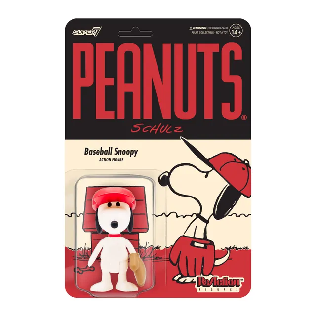 Super7 Peanuts Baseball Snoopy figurina 9,5 cm