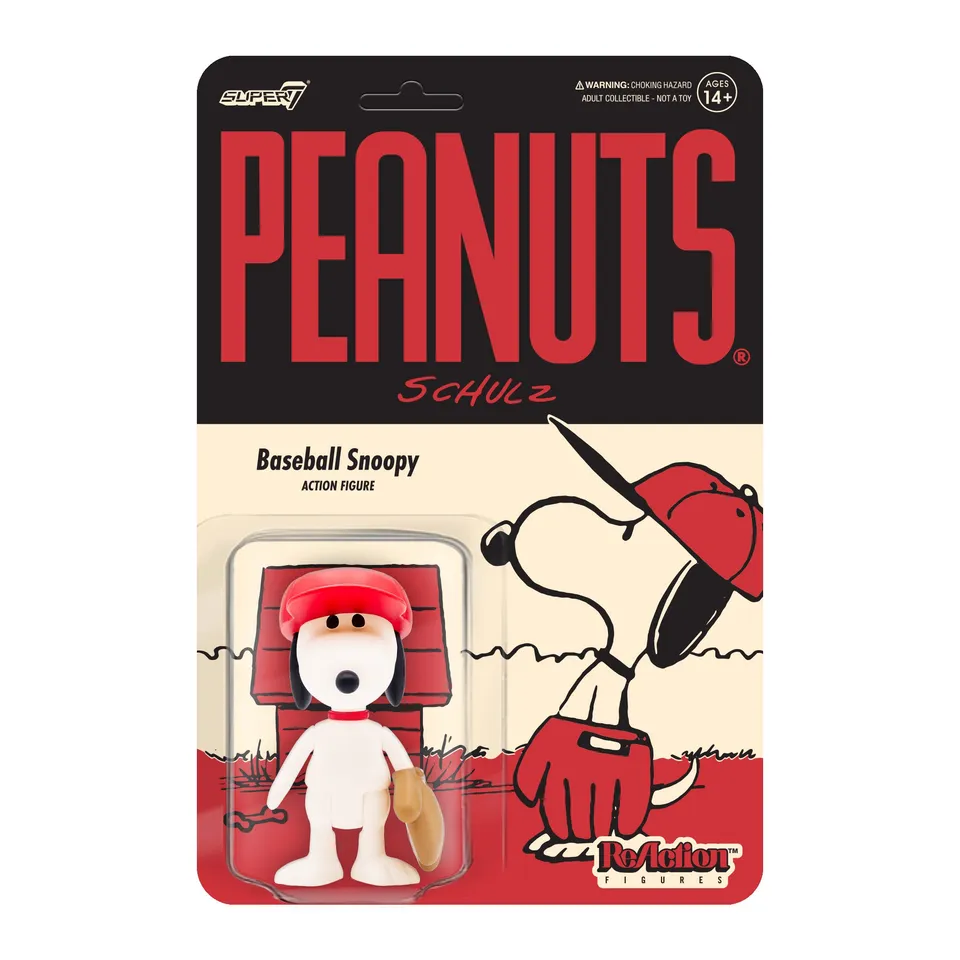 Super7 Peanuts Baseball Snoopy figurina 9,5 cm
