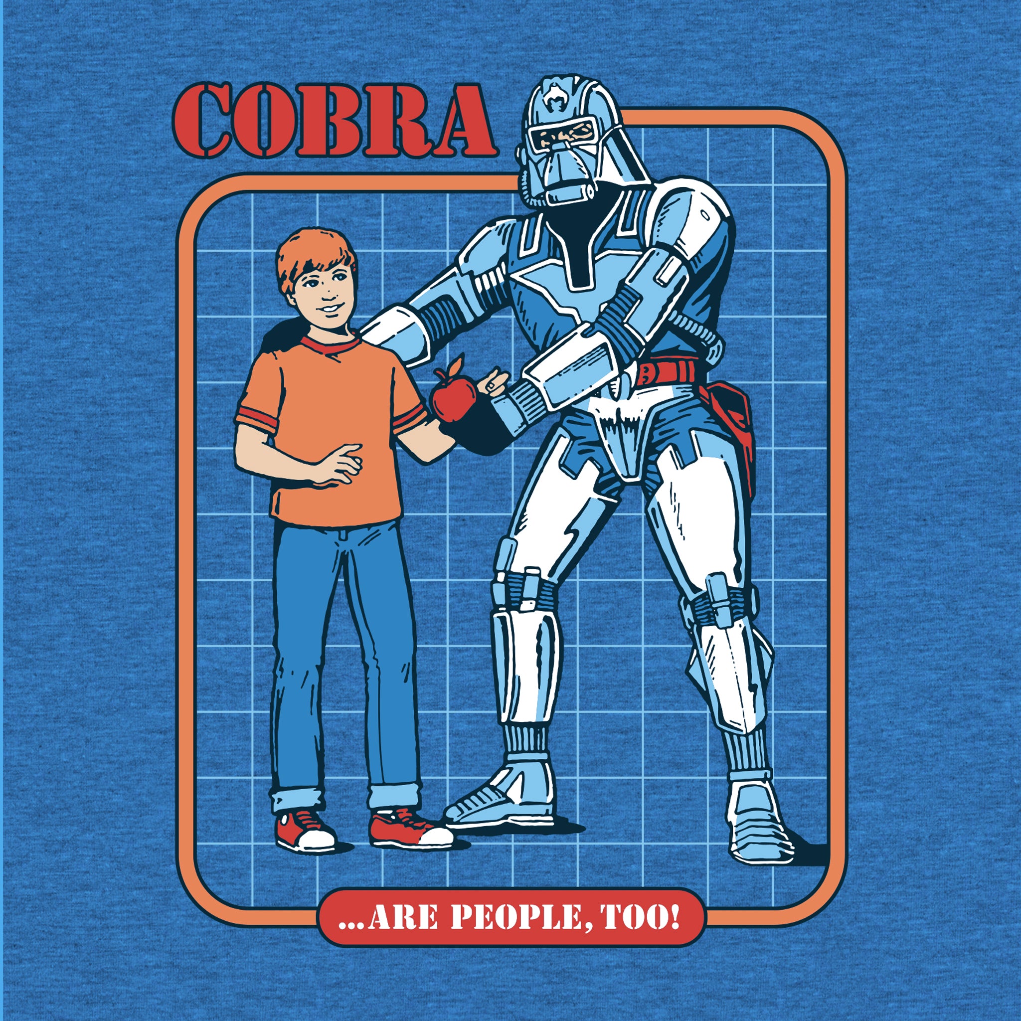 Super7 G.I. Joe Cobra Are People Too tricou albastru royal