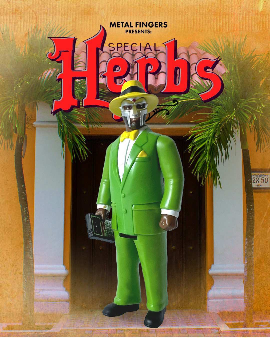 Super7 ReAction MF DOOM Special Herbs figurina 9,5 cm costum