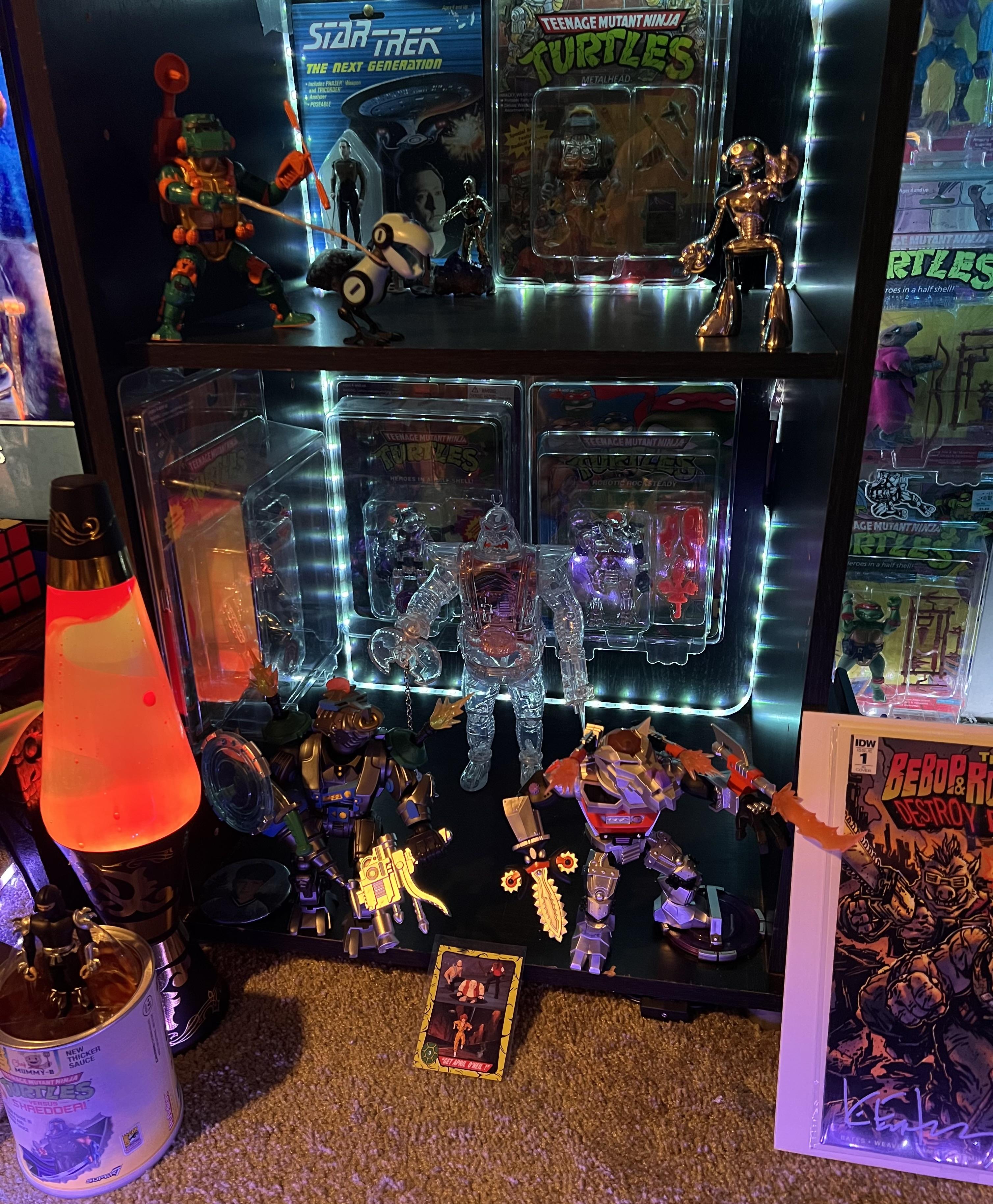 Super7 TMNT Krang Android figurină transparentă 28 cm