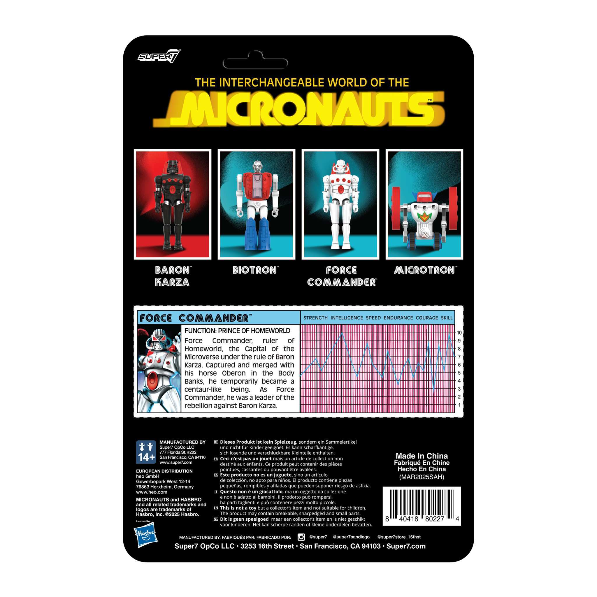 Super7 Micronauts Force Commander figurina cu jetpack
