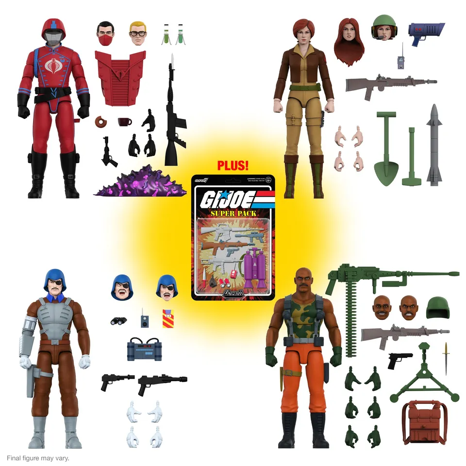 Super7 G.I. Joe ULTIMATES Wave 5 set 4 figurine animate