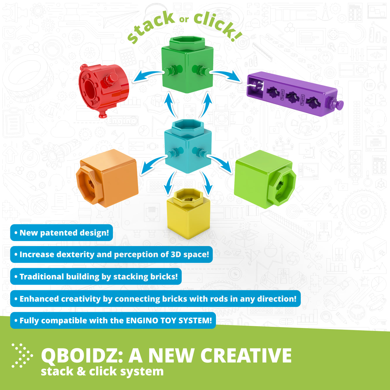 Engino Creative Engineering Maker Junior set constructie 10 modele