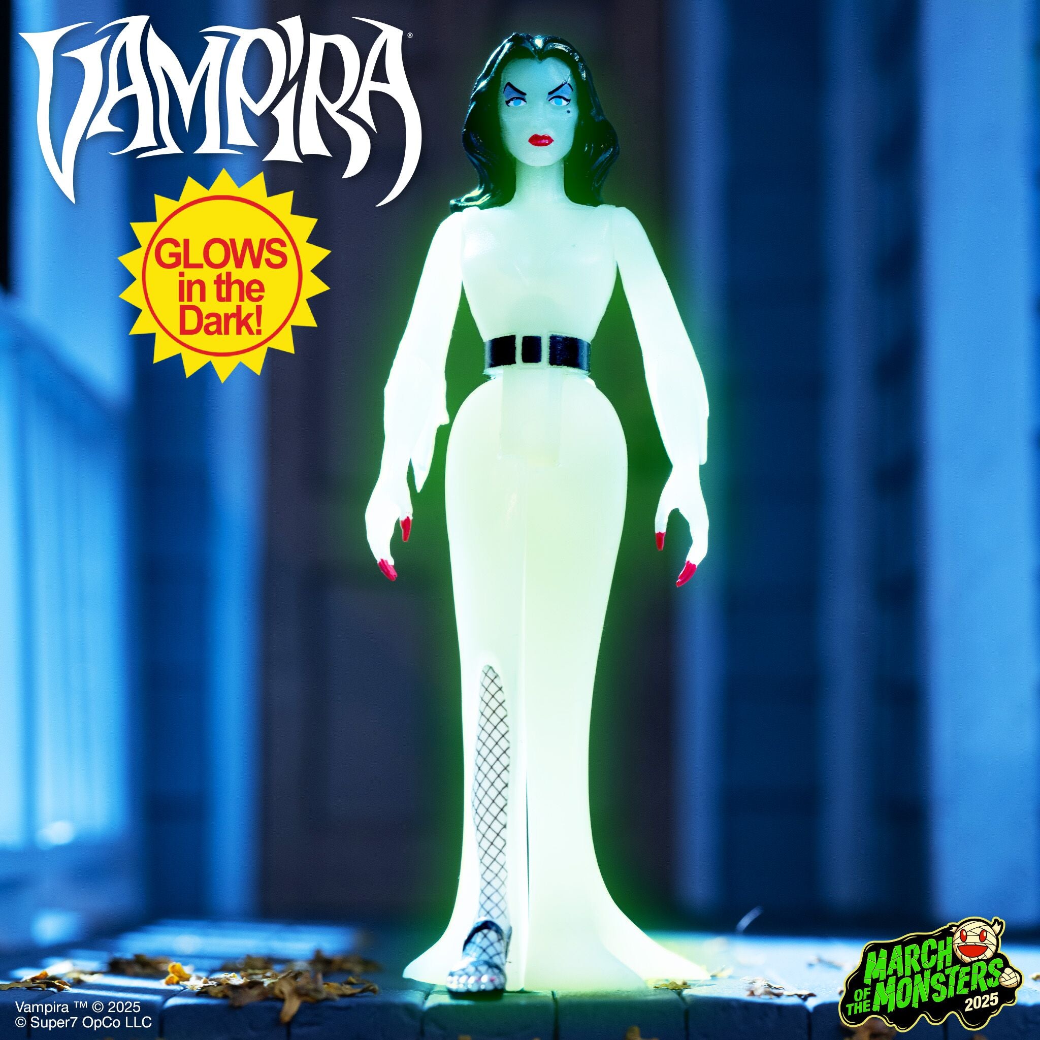 Super7 Vampira ReAction Wave 03 figurina fosforescenta 9,5 cm