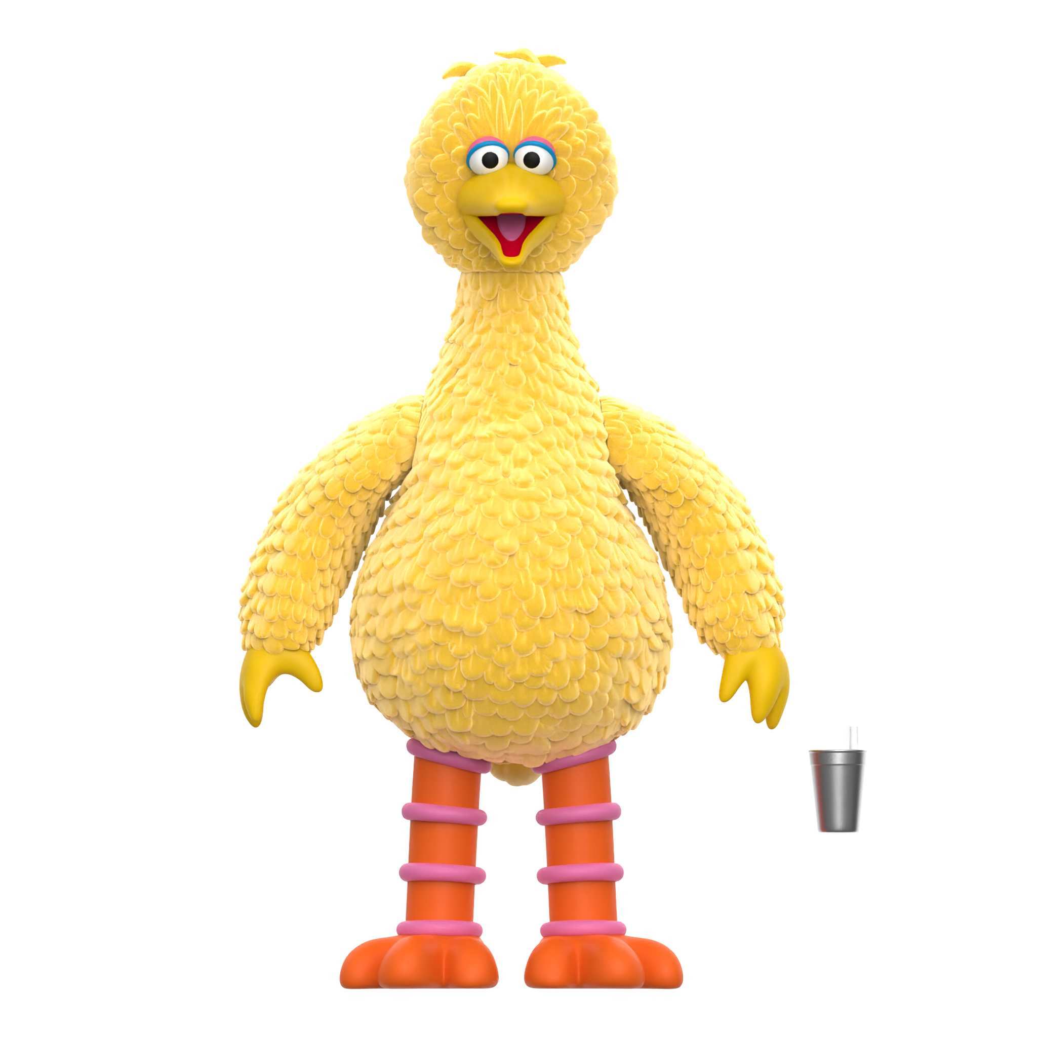 Super7 Sesame Street Big Bird Flocked figurina articulata 3.75 inch