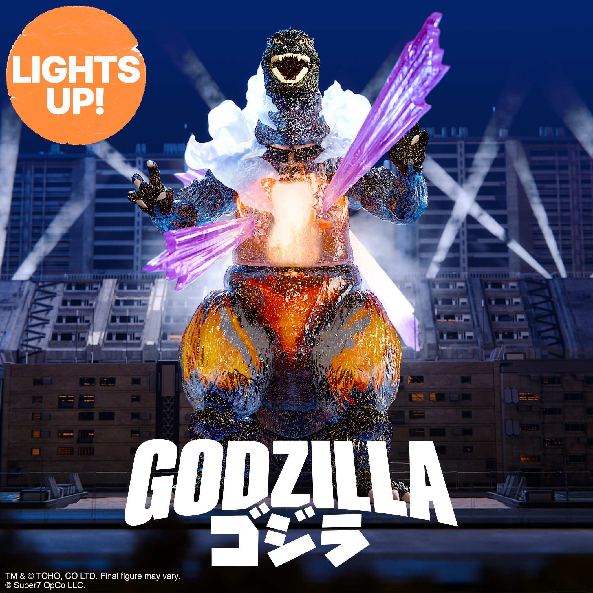 Super7 Toho Ultimates Final Battle Godzilla figurina LED 20 cm