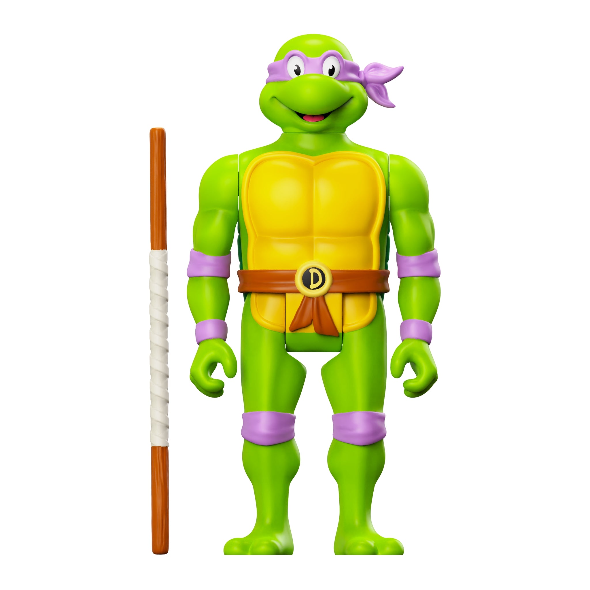 Super7 TMNT ReAction Donatello Toon figurina cu baston