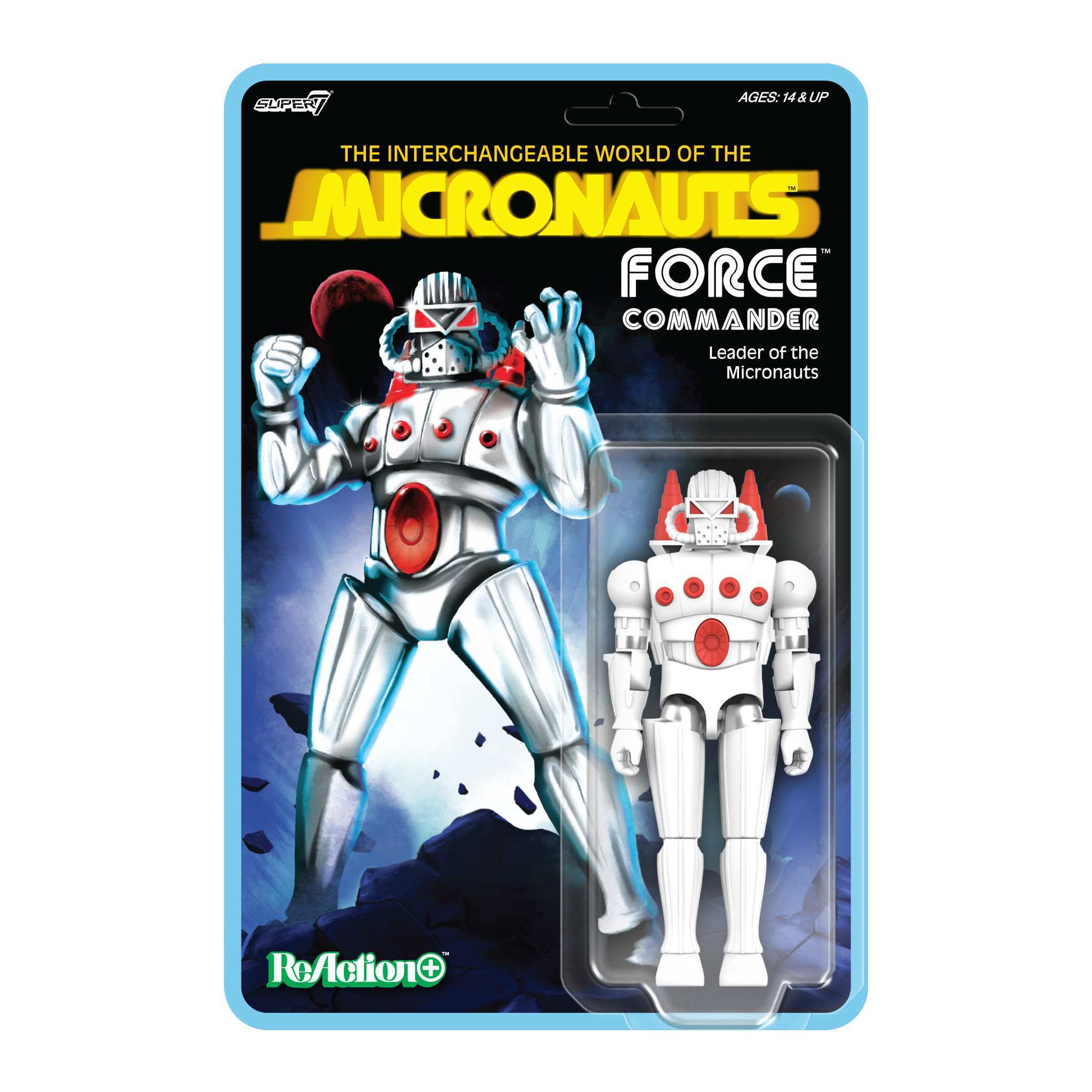 Super7 Micronauts ReAction+ Wave 02 Microtron Force Commander 2 figurine articulate