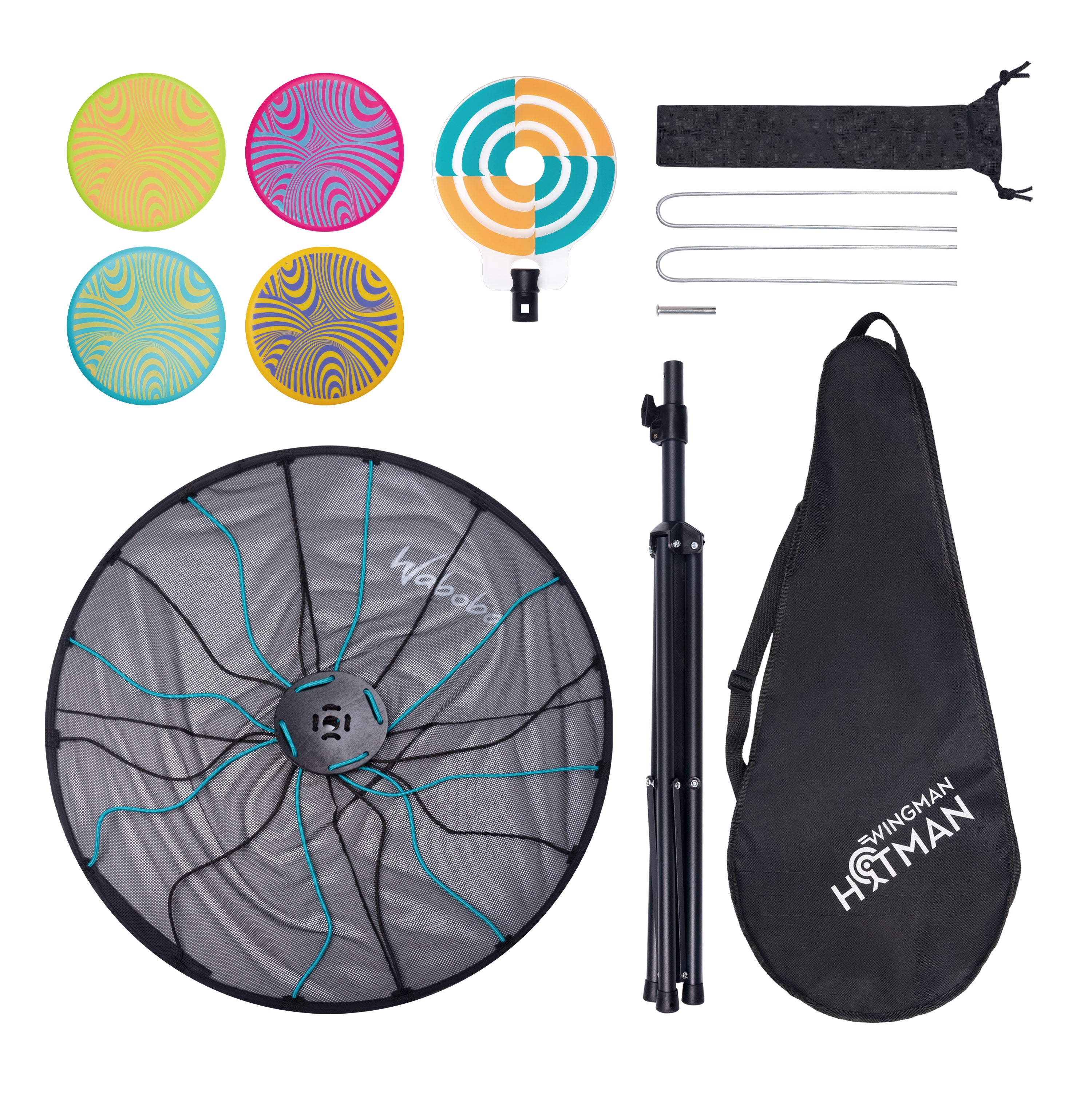 Waboba Wingman Hitman joc disc golf 4 discuri + tinte