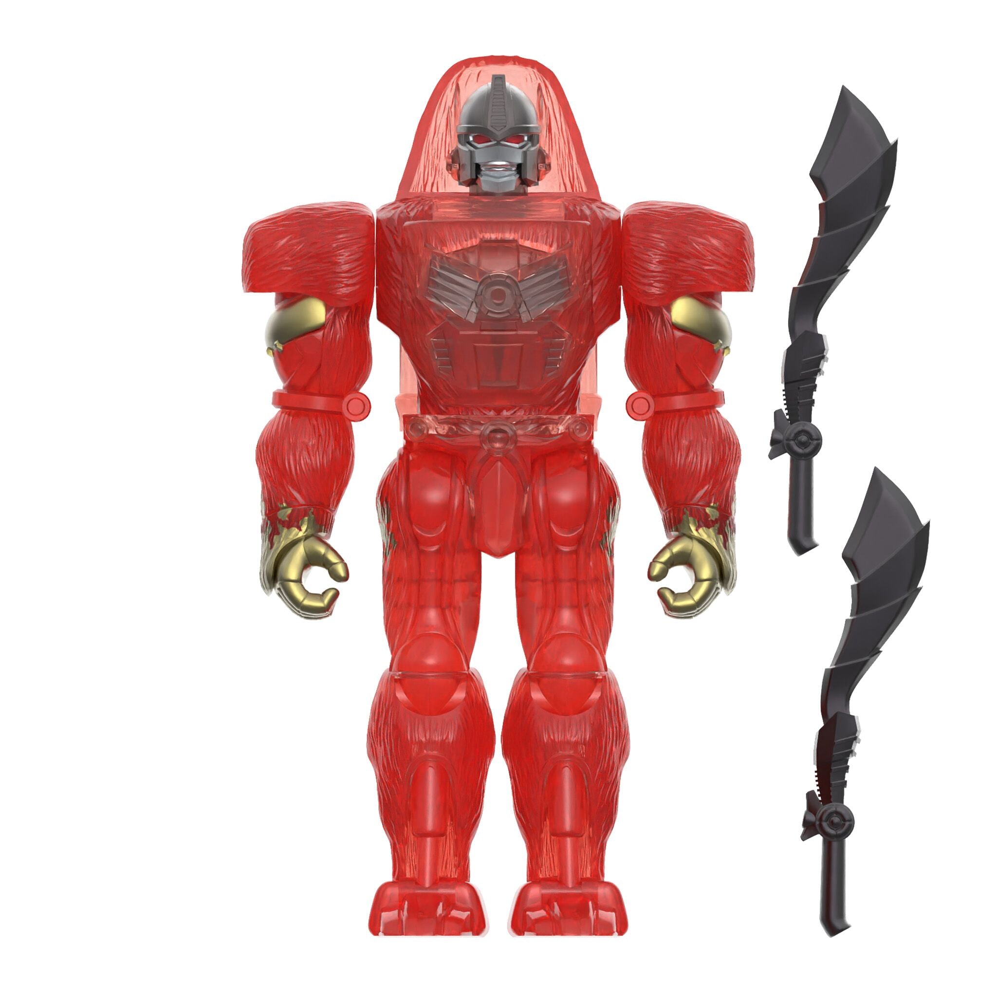 Super7 Transformers ReAction Optimus Primal rosu figurina