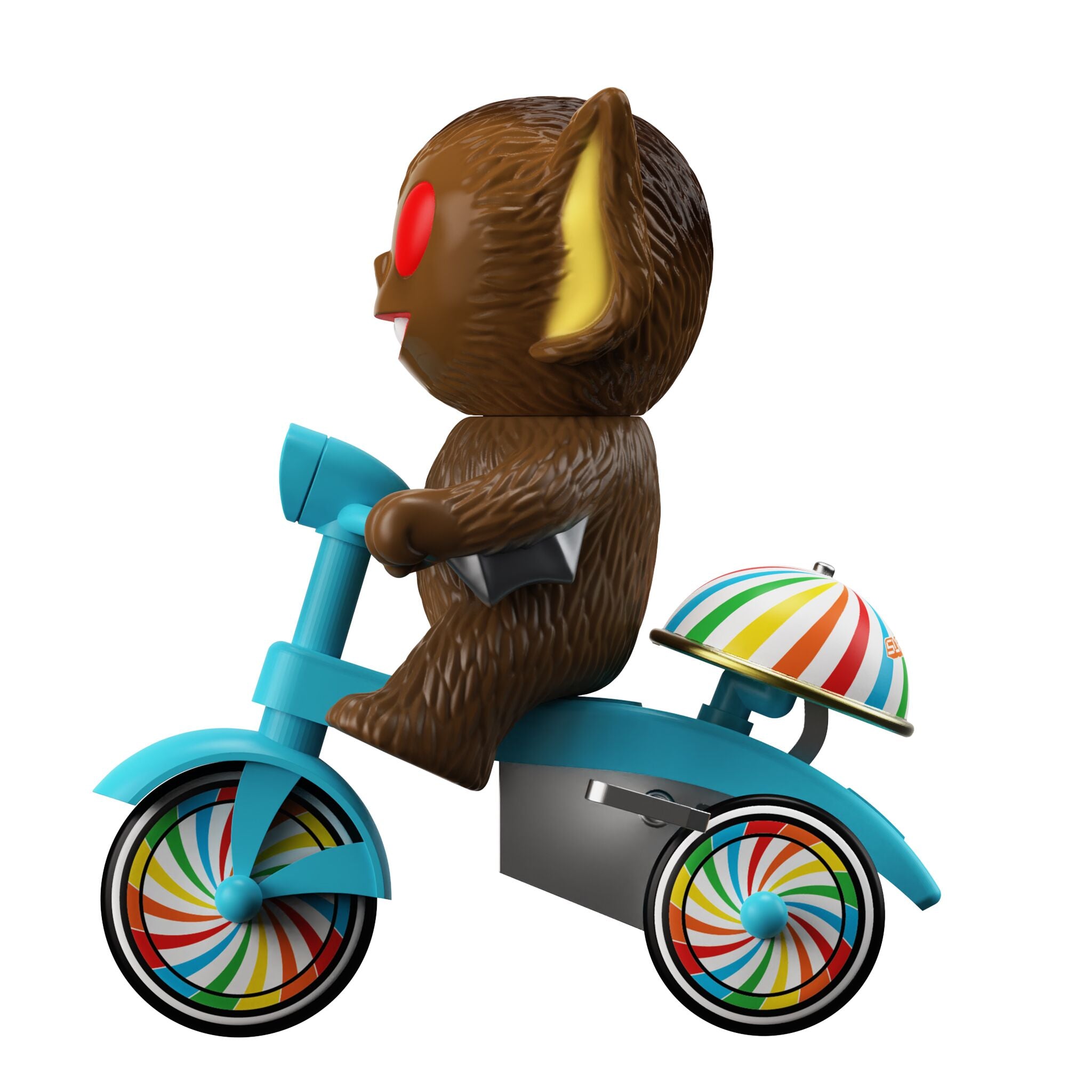 Super7 Super Cycles Bat Boy figurina tricicleta maro cu albastru