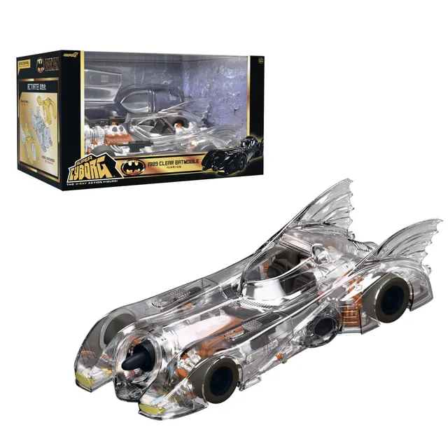 Super7 Super Cyborg Batmobile 1989 masinuta transparent Clear
