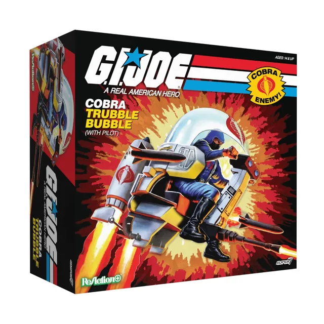 Super7 G.I. Joe ReAction+ Trubble Bubble Cobra set vehicul
