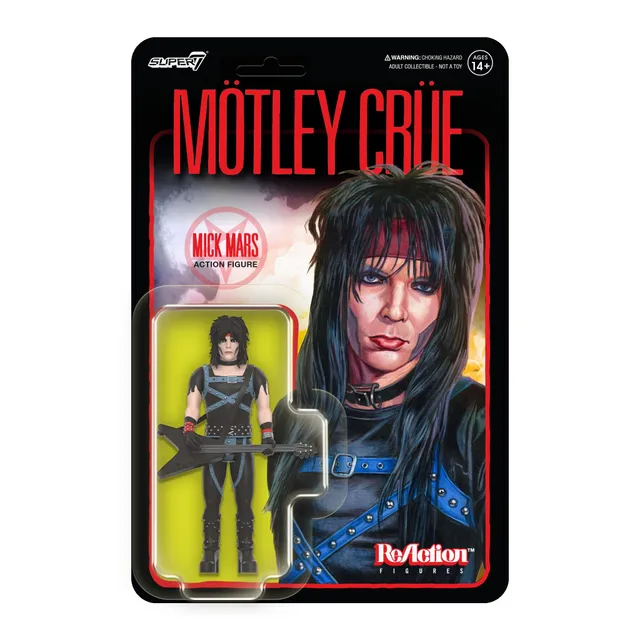 Super7 ReAction Motley Crue Mick Mars figurina chitara