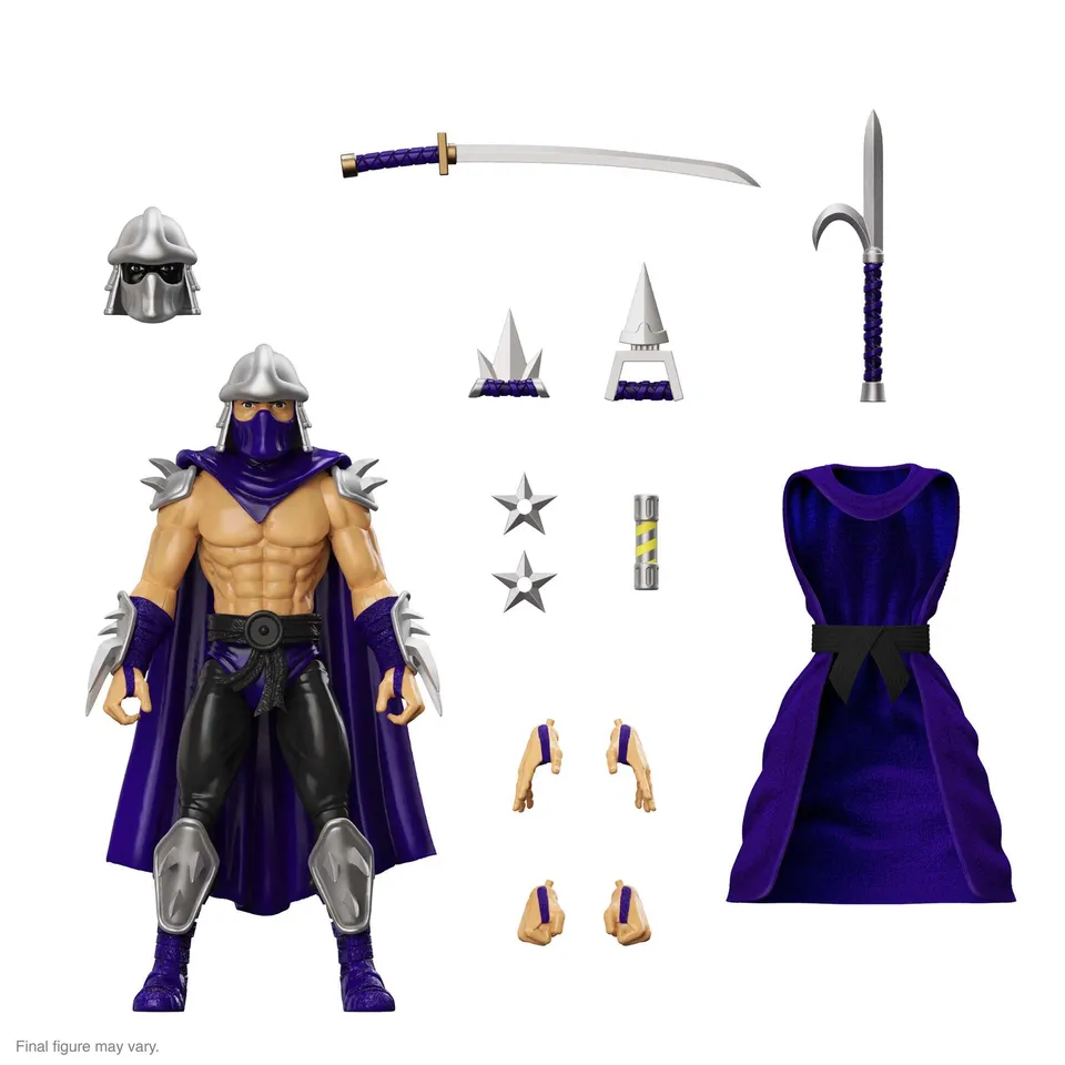 Super7 ULTIMATES TMNT Shredder Silver Armor figurina 7 inch